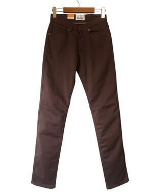 NWT DUER Womens No Sweat Slim Straight Pants Brown Size 24 360 Stretch WFNS1001
